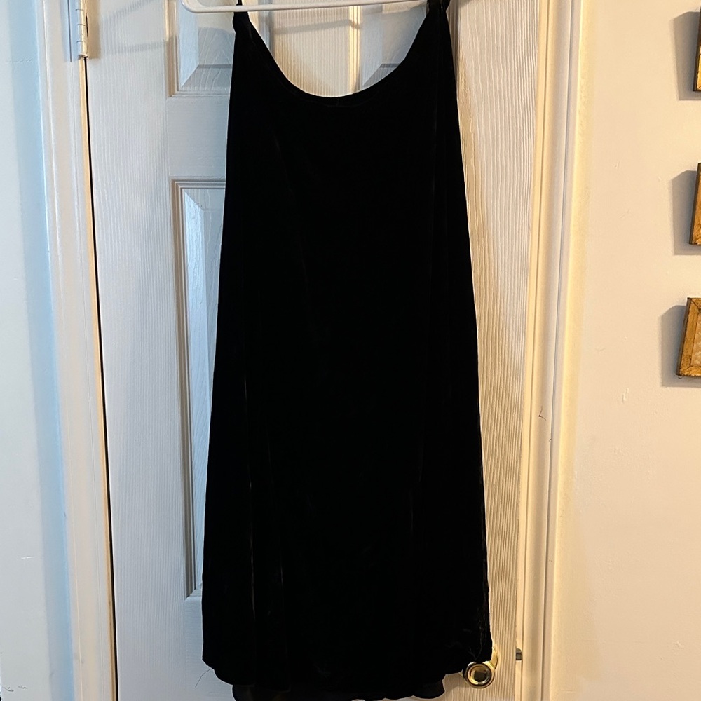 J. Jill Black Velvet Maxi Skirt